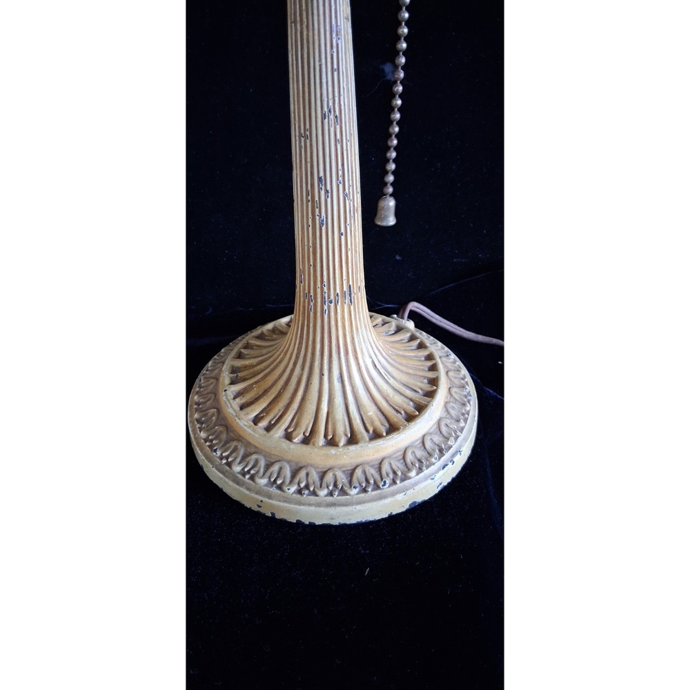 Vintage Art Nouveau Or Early Deco Style Cast Metal Lamp Base